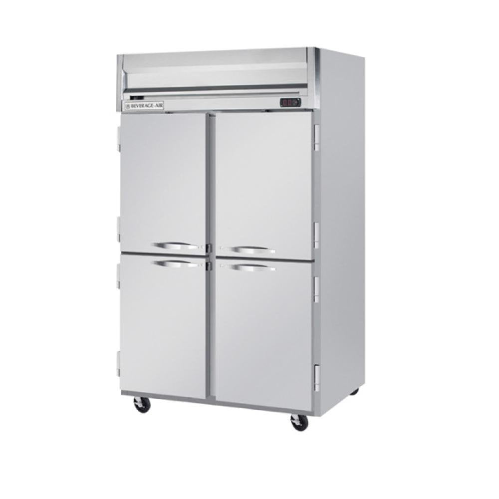HBF49-1-HS 52" Horizon Series Two Section Solid Half Door Reach-In Freezer 49 cu.ft. Capacity Stainless Steel Exterior and Interior with Bottom Mounted Compressor by Beverage Air