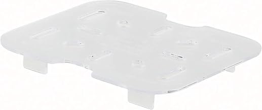 Winco 1/6 Size Drain Shelf (1 Each),Clear,Medium | Drainage, Food pan fit, Great for Food Storage, Ingredient Draining and Kitchen Prep