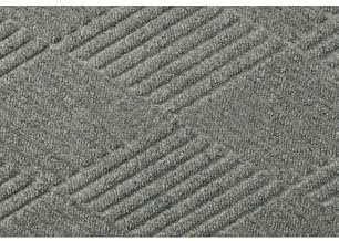 Waterhog Classic Diamond Mat, 4' x 6' x 3/8", Med Gray
