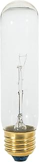 Satco 25T10/CL 120V (S3250) 25W 120V E26,E27 / MEDIUM SCREW CLEAR T10 Incandescent