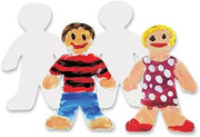 Roylco Wee Kid Fingerpaint Paper – 36 Pre-Cut People Shapes | Finger Painting, Self-Portraits & All About Me Projects | Craft Paper for Kids & Classrooms