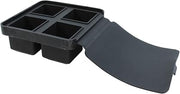 TableCraft Products BSCT2 4-Section Black Silicone Ice Cube Tray
