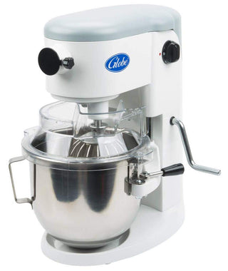 5-Quart Countertop Planetary Mixer by Globe – 5 Qt, 5.0 quarts, Stainless Steel, White, Model SP05