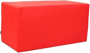 Global Industrial Antimicrobial Rectangle Reception Bench, Red