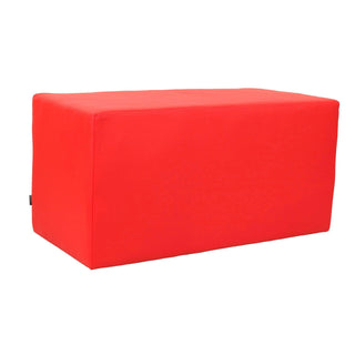 Antimicrobial Rectangle Reception Bench by Global Industrial – Synthetic Leather, Red, Model 10092-1-ANT
