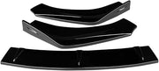 Car Front Splitter Bumper Lip Compatible for Lincoln MKZ 2017-2020 | ABS Body Kit Spoiler Diffuser Standard Styling Carbon Fiber Accessories(Gloss Black)