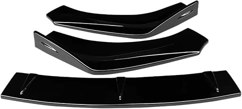 Car Front Splitter Bumper Lip Compatible for Lincoln MKZ 2017-2020 | ABS Body Kit Spoiler Diffuser Standard Styling Carbon Fiber Accessories(Gloss Black)