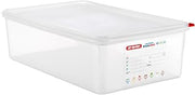 Araven Airtight Container, Food Pan with Lid for Storage in Kitchen and Restaurant, Full Size 6" Deep, 1 Count, Clear