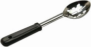 HUBERT Slotted Serving Spoon Stainless Steel with Black Comfort Grip Handle - 11"L