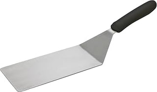 Winco 8" x 4" Black Griddle Spatula Turner for Burgers