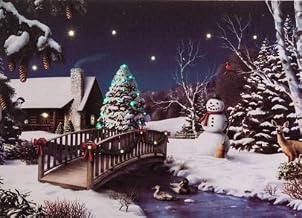 Oak Street Wholesale OSW166380 Snowman Scene Tabletop LED