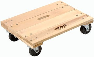 Global Industrial Hardwood Dolly with Solid Deck, 36"L x 24"W, 1200 Lb Cap