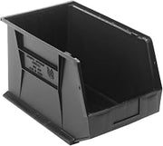 Quantum Storage Systems QUS260CO Ultra Stack & Hang Conductive Plastic Heavy Duty Part Organizer Black Bins 18" L x 11" W x 10" H 4 Pack