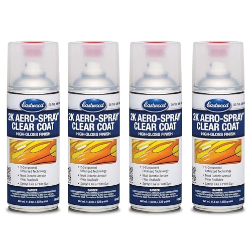 Eastwood 4 / 11.8 Ounce (Pack of 4) / 4-Pack Gloss Clear Coat Spray Paint