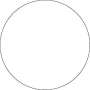 Labelmaster B2W Blank 2" Circle Paper Label, White (Pack of 500)