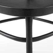 Black Metal Dining Chair Set with 4 Chairs by Furnifact – Steel 100.00%, Black, Pack of 4