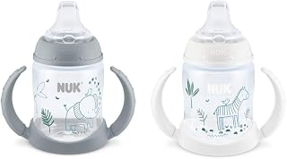 NUK Learner Cup, 5oz, 2-Pack, Elephant/Zebra