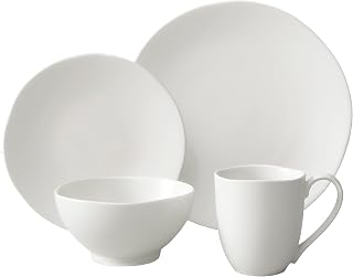 Fortessa Heirloom Stoneware 16 Piece Dinnerware Set, Service for 4, Linen