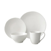 Heirloom Stoneware 16 Piece Dinnerware Set by Fortessa – Service for 4, Stoneware, Linen, Pack of 16, Model STN.8000.4.DSET