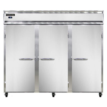 3FE-SA Extra-Wide Three Section Reach In Freezer by Continental Refrigerator – Model Continental Refrigerator 3FE SA