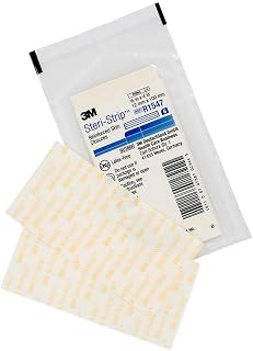 3M Steri-Strip Reinforced Skin Closures - 1/2" x 4" - 20 Pack of 6 Strip Envelope (120 Strips)