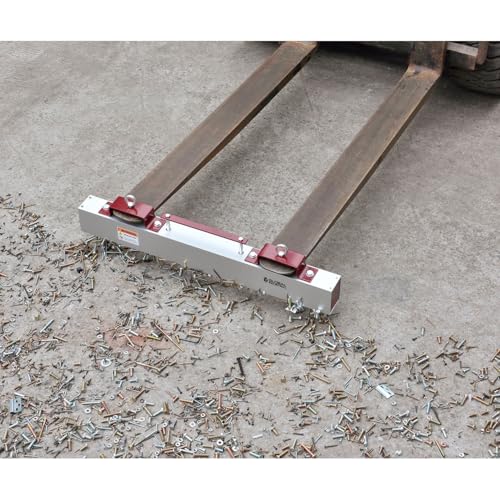 Global Industrial 3"L x 36"W x 3"H / Silver / Industrial Magnetic Sweepers