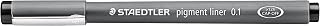 STAEDTLER Pigment Liner, Fineliner Pen For Drawing, Drafting, Journaling.1mm, Black, 308 01-9