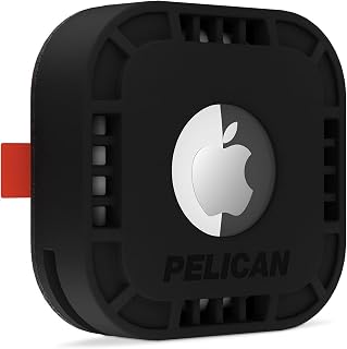 Pelican Protector 1-Pack AirTag Holder with 3M Adhesive Sticker - Black