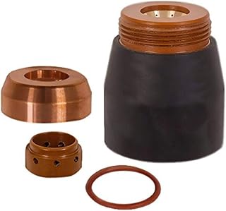 Hobart Cup, Swirl Ring, O-Ring & Deflector Kit for XT30R/XT40R Torch | Copper consumable kit; fits XT30R and XT40R plasma cutter torches; cup, swirl ring, O-ring, deflector