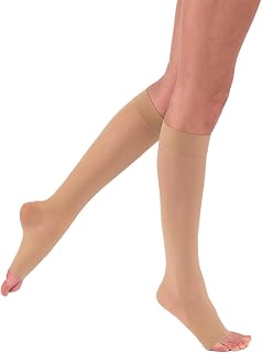 JOBST UltraSheer Knee-High Compression Stockings for Women - Open Toe - Medical Compression 20-30