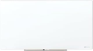 Quartet Magnetic Glass Dry Erase White Board, 8' x 4' Anti-Glare Whiteboard for Wall, InvisaMount Frameless, White (Q019648F03IMW)