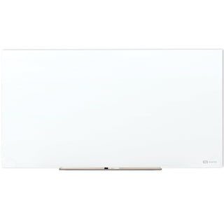 Magnetic Glass Dry Erase White Board by Quartet – 96"W x 48"H, Tempered Glass, White, Model Q019648F03IMW