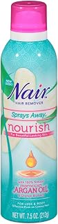 Nair Hair Remover Sprays Away Nourish Argan Oil 7.5 Ounce (221ml) (3 Pack)