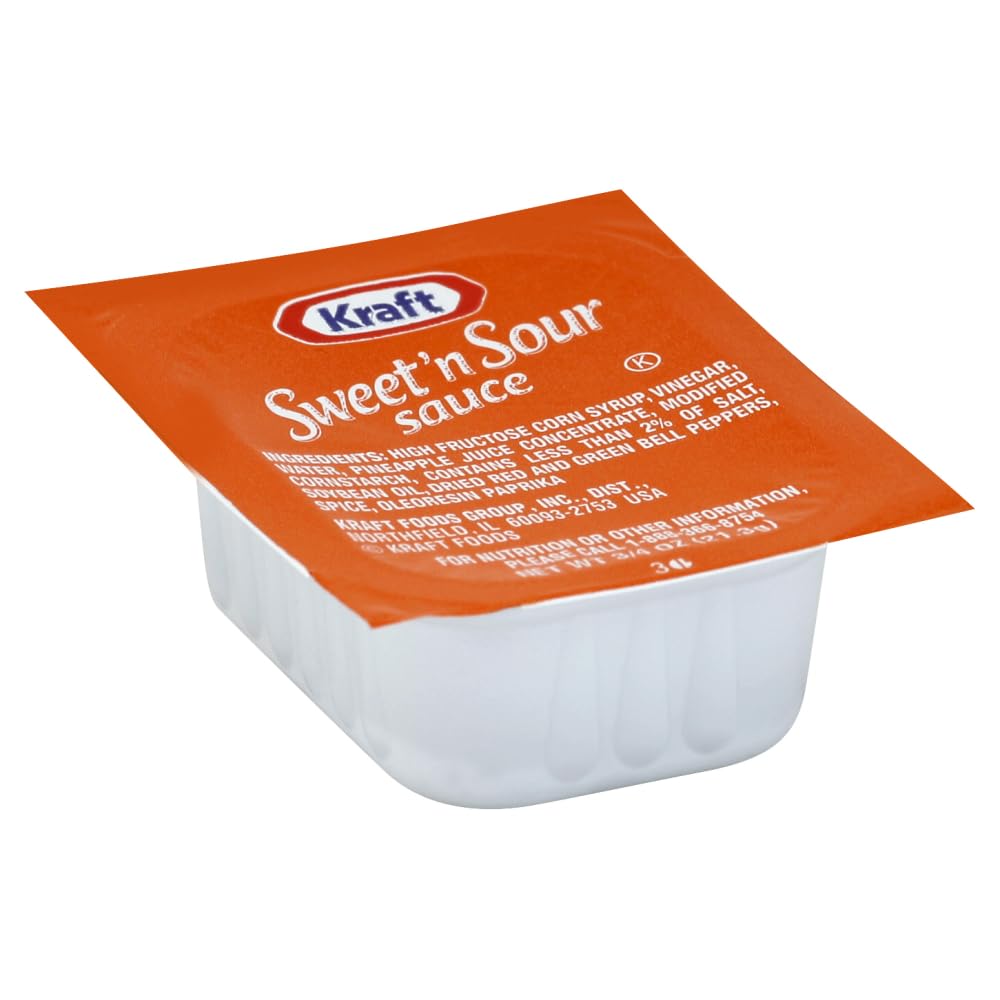 Sauce Sweet And Sour 200 Count 3/4 Ounce by Kraft – 2 tbsp (35g), Pack of 200