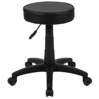 Adjustable Ergonomic Stool by Flash Furniture – Set of 1, Polyurethane, Black, Model CH-82042-3X01-GG