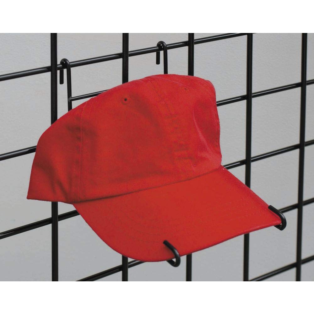 Black Gridwall Single Hat Display by Retail Resource – Steel, Model 289-MCR-B