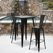 Flash Furniture Black / 40 x 27.75 x 27.75 / Contemporary Bar Sets