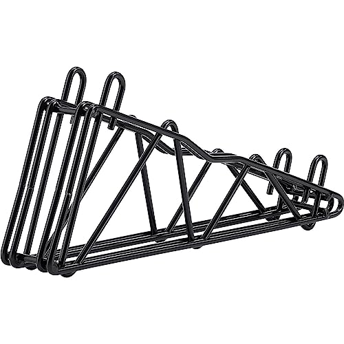 14" Double Arm Shelf Bracket Black Epoxy by Nexel – Steel, Black, Model DAB14B