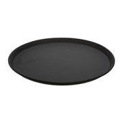 (1600CT138) 16" Round Fiberglass Bar Tray - Camtread® by Cambro – 16", Fiberglass, Black, Pack of 12, Model 1600CT(138)
