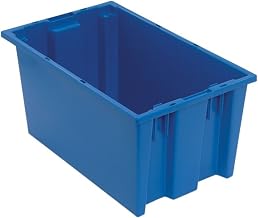 Quantum Storage snt185 Nest Totes Heavy Duty Part Organizer Bins - 18" x 11" x 9" - 6 Pack