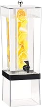 Cal-Mil 3 Gallon Clear Acrylic Beverage Dispenser with Infusion Chamber and Silver Base – Elegant Drink Server for Parties, Weddings, Catering, Restaurants, Events & Commerical Use | 2016INF-13