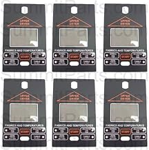 6PK - UPPER CONTROL PANEL OVERLAY LH FOR SPEED QUEEN DRYER - 431232