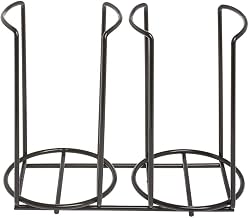 HUBERT Basic Collection Wire Two Cup/Lid Holder - Black