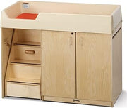 Jonti-Craft 5145JC Diaper Changer with Stairs, Left - Baby Changing Table