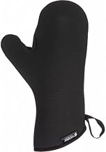 Oven Mitt, San Jamar UltiGrips, Professional Grade, Neoprene, 13", Black | Temperature safe from -109°F to 500°F for 15 seconds with nonslip neoprene, WebGuard and dishwasher-safe design