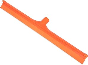 Spectrum Color-Coded One-Piece Rubber Floor Squeegee 24", Orange, Lot of 6