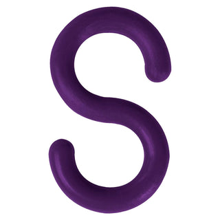 S-Hook, Acetal Copolymer, 2", Purple, 10/Pk by Mr. Chain – 12"L x 9"W x 1"H, Acetal, Purple, Model 50323-10