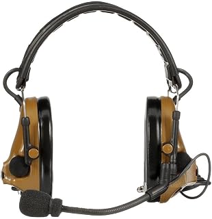 3M Peltor Comtac V Foldable Dual Lead Standard Dynamic Mic Nato Wiring Coyote Brown Mil/le Tactical Headset