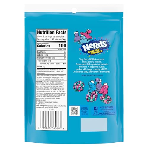 Nerds Berry / 8 Ounce (Pack of 1) / Bag Gummy Candy