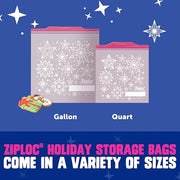 Ziploc Quart (24 Count) (Pack of 12) / Red / 1 Food Storage Bags